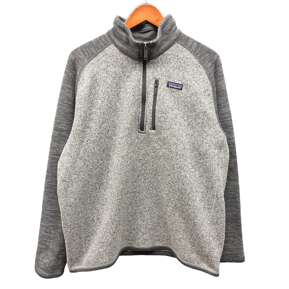Patagonia Better Sweater Quarter Zip Pullover Mens XL Grey Fleece Gorpcore Cozy
